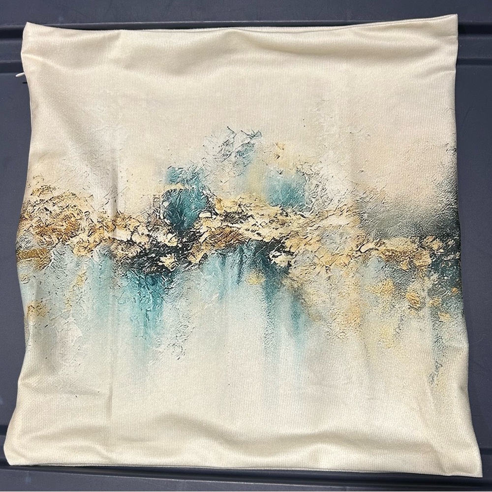 2 Boho Style Abstract Art Throw Pillows - Picture 4 of 8